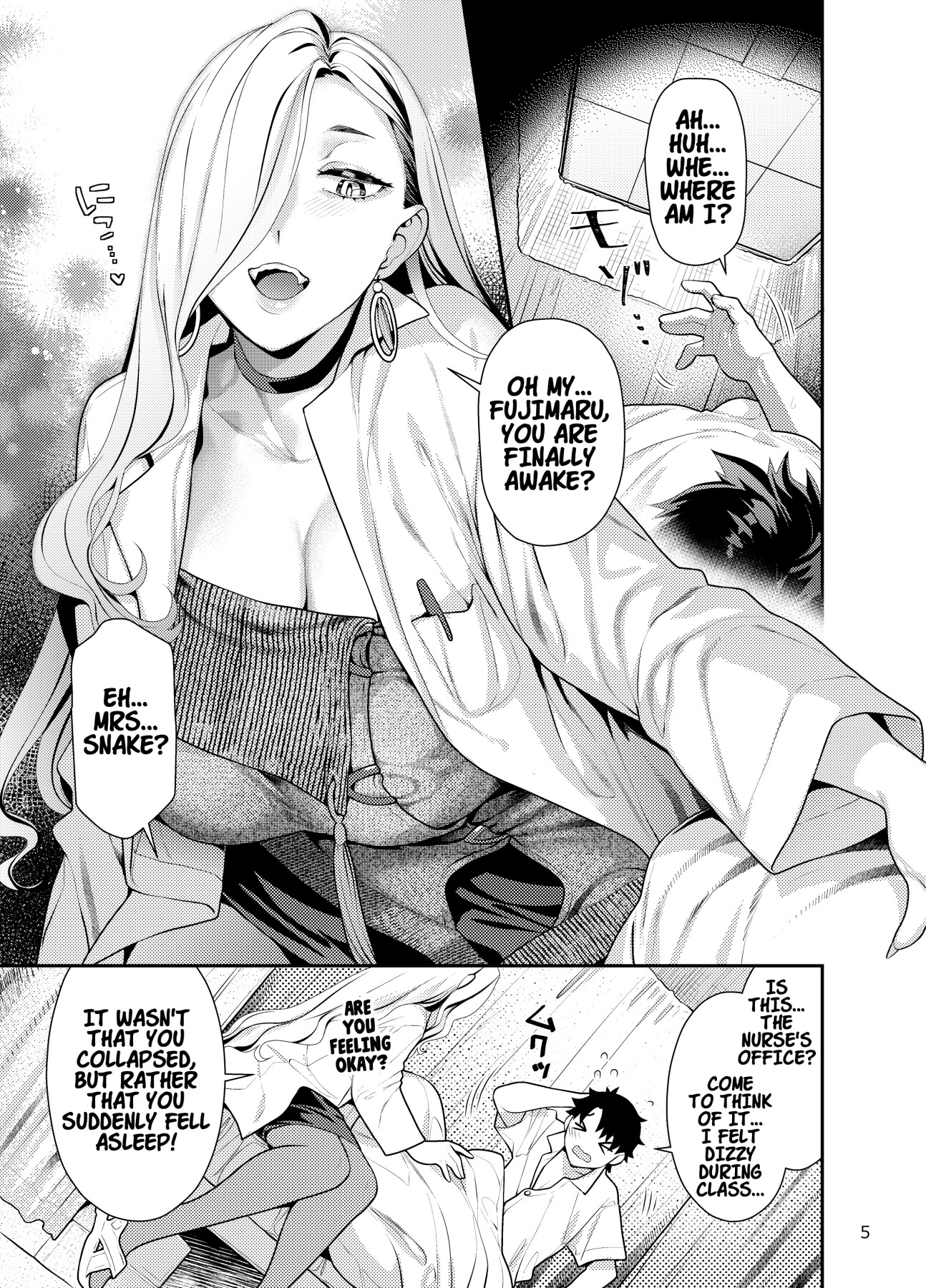 Hentai Manga Comic-Mrs. Snake at the nurse office-Read-3